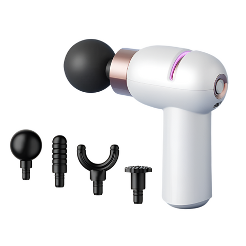 Elosung Lc 005 White Portable Mini Massage Gun Quiet Muscle Massager With 6 Speeds Massagers