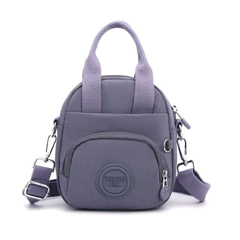 Elosung Purple Mini Waterproof Nylon Backpack Lightweight Casual Crossbody Bag Women's Bags & Handbags
