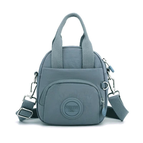 Deep Teal Mini Waterproof Nylon Backpack Lightweight Casual Crossbody Bag Women Backpacks