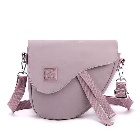 Elosung Purple Compact Nylon Crossbody Shoulder Bag Stylish Lightweight Sling Purse Women's Bags & Handbags