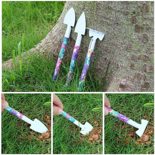 Yl/Z10 Purple Piece Floral Gardening Tool Set With Carrying Case Durable And Stylish Garden Tool Sets
