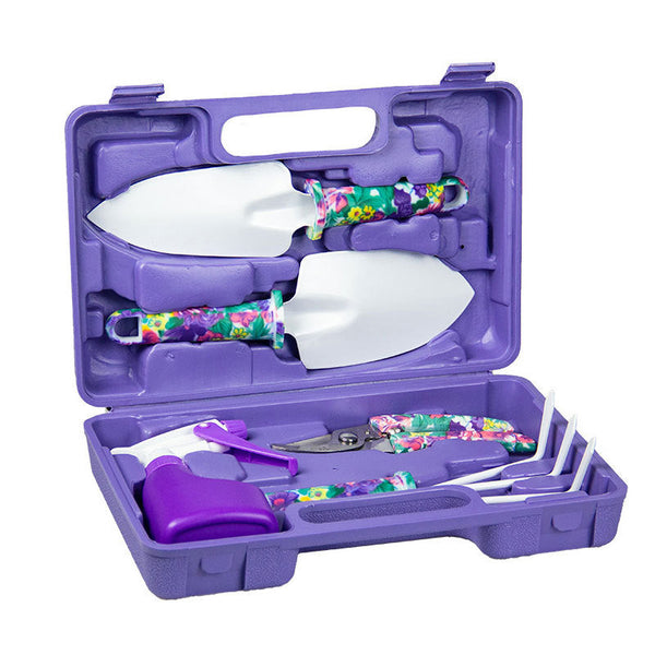 Yl/Z05 Purple Piece Compact Gardening Tool Set With Durable Case Essential For Home Gardens Garden Tool Sets