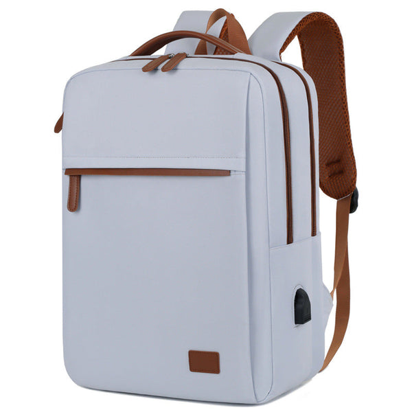 Light Blue Waterproof Business Backpack 31L Capacity Stylish And Versatile Women Backpacks