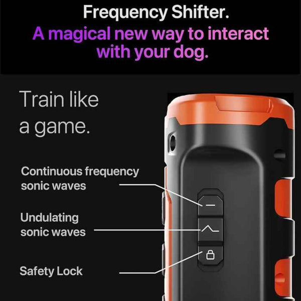 Orange Multifunctional Ultrasonic Dog Repeller & Flashlight Long Range Sos Emergency Light Flashlights