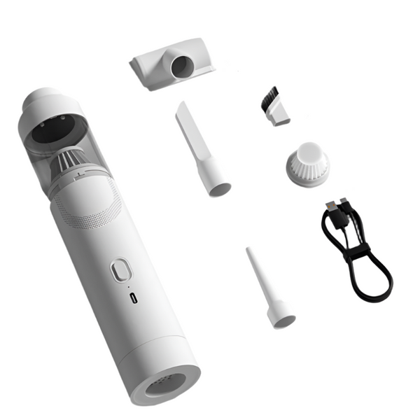 Elosung White Cordless Handheld Vacuum Cleaner With Blower Function Compact Rechargeable 120W Power Vacuum Cleaners
