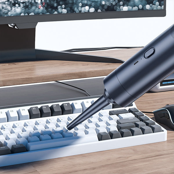 Blue Gray Cordless Handheld Vacuum Cleaner With Blower Function Compact And Rechargeable 120W Power Vehicle Vacuums