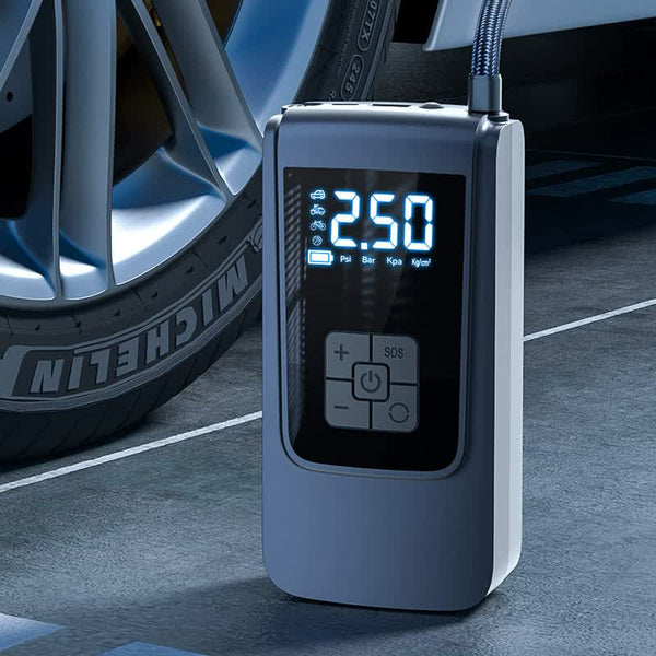 Digital Tire Inflator Pump With Lcd Display Type C Charging And 150 Psi Max Pressure Air Compressors