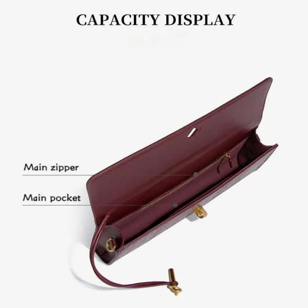 Elosung Apricot Elegant Pu Leather Clutch Bag With Snake Print Design Multi Color Options Women's Bags & Handbags