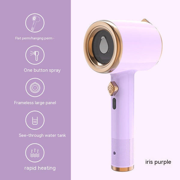 Elosung Iris Purple Handheld Garment Steamer Gt 01 Compact Design With 33W Power Electric Steamers