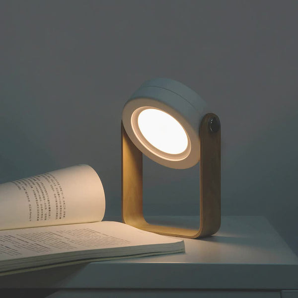 Elosung Gray Transformable Lantern Desk Lamp With Usb Rechargeable Battery Touch Control 3 Brightness Levels 0.3W Lamps
