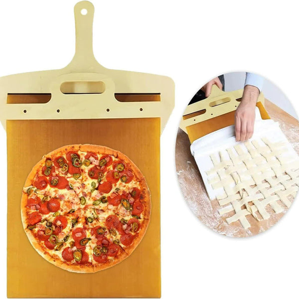 Elosung Non Stick Flexible Pizza Peel With Handle Perfect For Baking And Serving 12 Inches 52.5Cm*35Cm Other Kitchen Gadgets