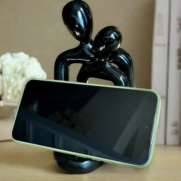 Elosung Black Abstract Romantic Couple Candle Holder Modern Decorative Ornament Candle Holders & Accessories