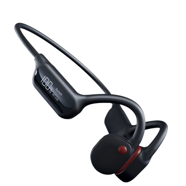 Black Waterproof Bluetooth Headset 32Gb Memory Lightweight Durable For Sports Headsets