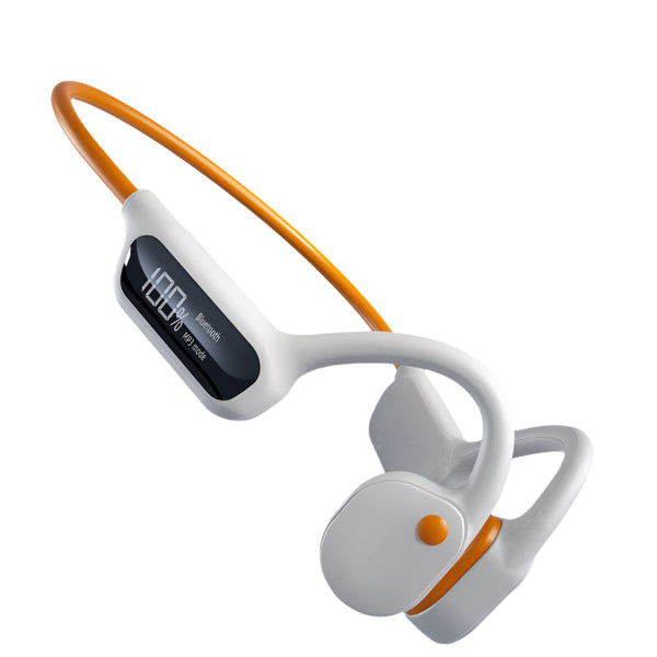 Elosung White Waterproof Bluetooth Headset 32Gb Memory Lightweight & Durable For Sports Headsets