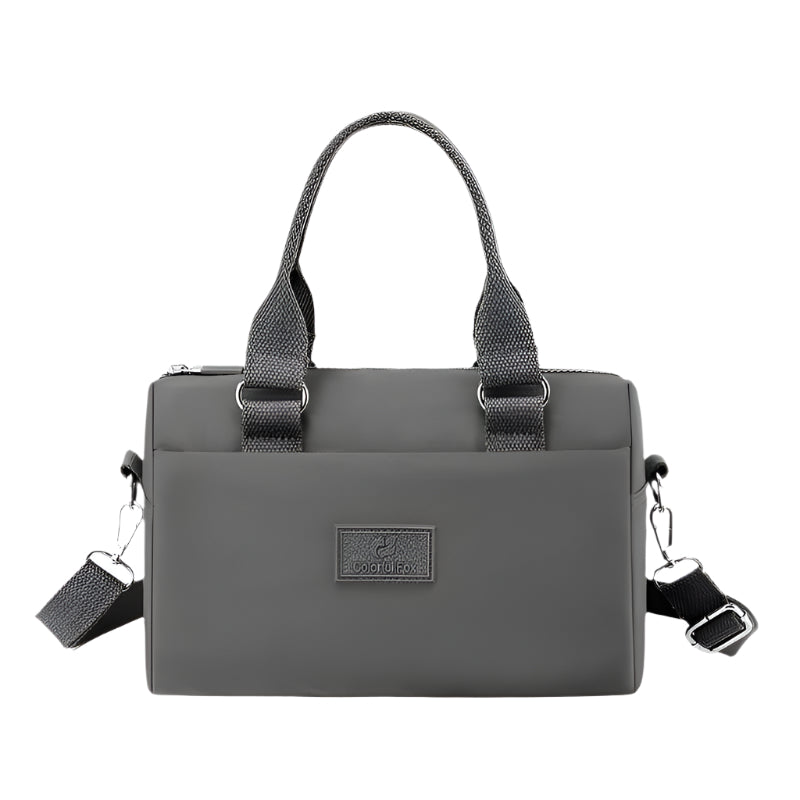 Elosung 0485# Gray Multifunctional Nylon Shoulder Bag Lightweight And Spacious Handbag For Women 20X15x11cm Handbag Accessories