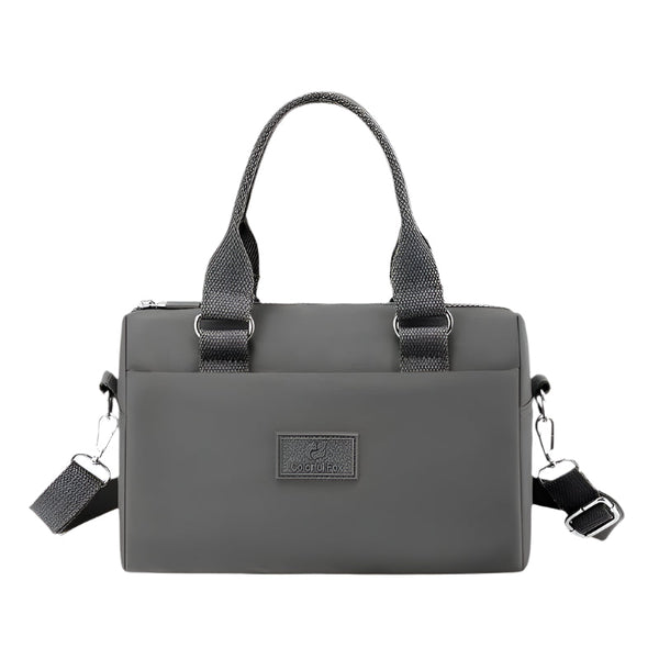 Elosung 0485# Gray Multifunctional Nylon Shoulder Bag Lightweight And Spacious Handbag For Women 20X15x11cm Handbag Accessories