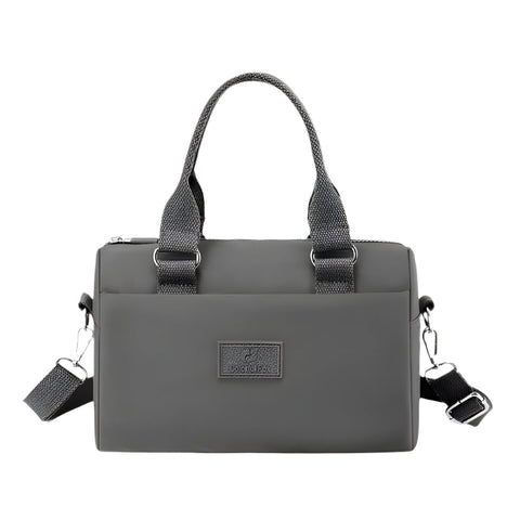 Elosung 0485# Gray Multifunctional Nylon Shoulder Bag Lightweight And Spacious Handbag For Women 20X15x11cm Handbag Accessories