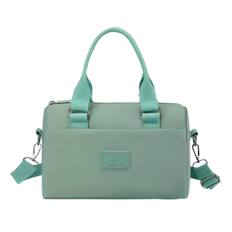 Elosung 0486# Light Green Multifunctional Nylon Shoulder Bag Lightweight And Spacious Handbag For Women 27X18x14cm Handbag Accessories