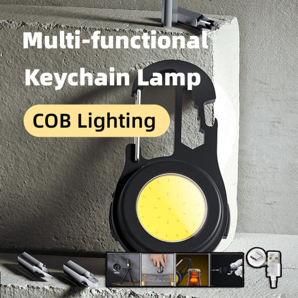 Multifunctional Usb Rechargeable Cob Work Light Portable And Foldable For Outdoor Camping Emergency Use Flashlights