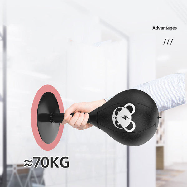 Elosung Desktop Punching Speed Ball Durable Leather Stable Base (Monkey Pattern Boxing Gloves Not Included) Punching Bags