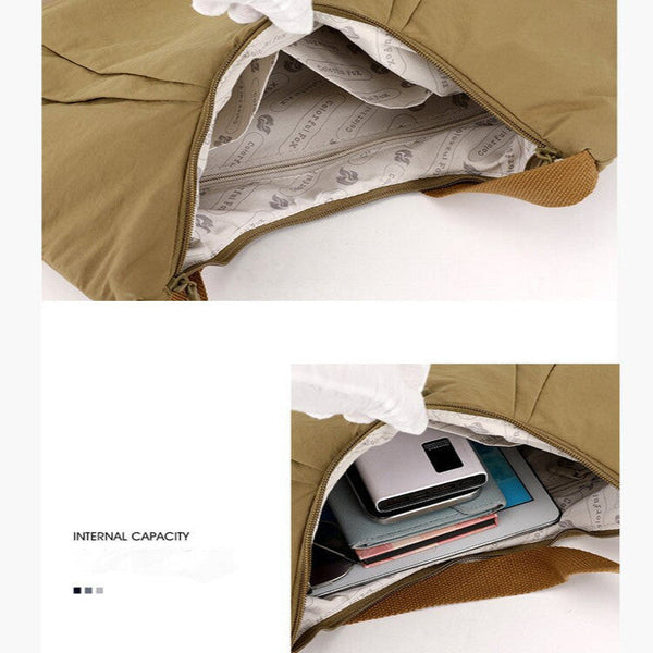 Elosung Earthy Yellow Waterproof Nylon Lightweight Tote Shoulder Bag Stylish And Spacious For Daily Commute Outdoor Activities Women's Bags & Handbags