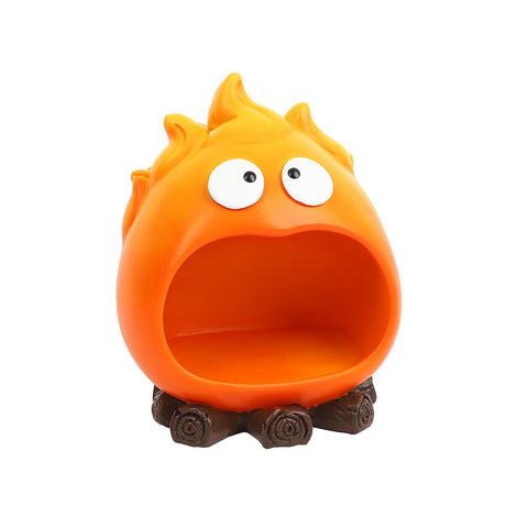 Elosung Creative Cartoon Flame Key Holder Tray Fun And Decorative Storage For Entryway Or Living Room Sculptures & Figurines