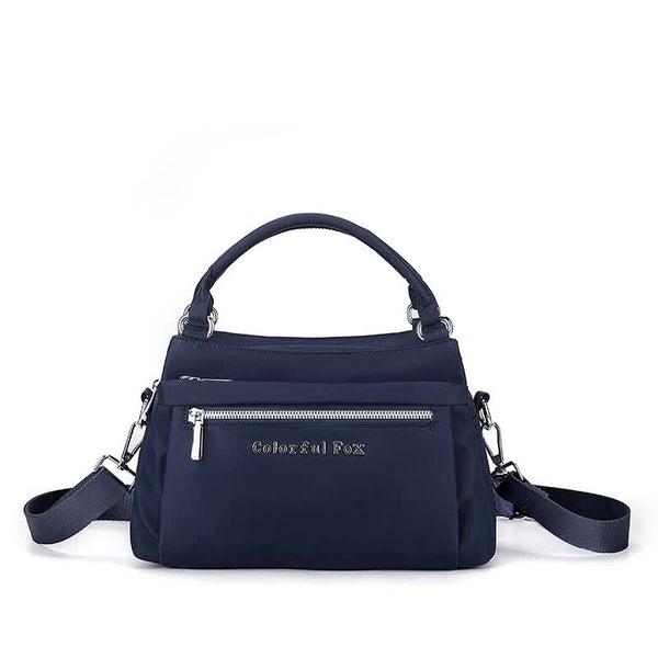 Navy Blue Waterproof Nylon Crossbody Bag Lightweight And Adjustable Strap Shoulder For Women Women's Bags & Handbags