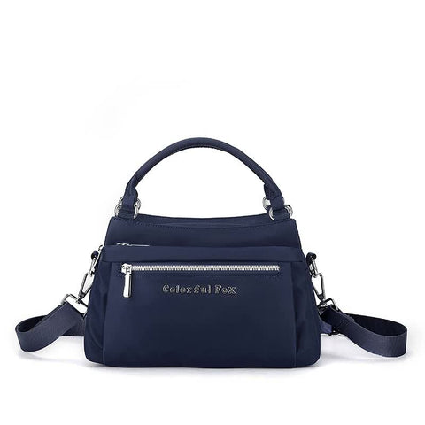 Navy Blue Waterproof Nylon Crossbody Bag Lightweight And Adjustable Strap Shoulder For Women Women's Bags & Handbags