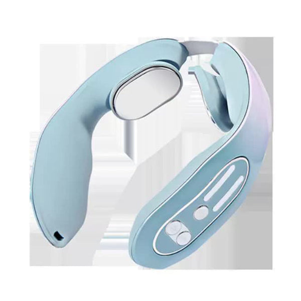 Gradient Blue 12 Level Intelligent Neck Massager With Heating Function Pain Relief And Relaxation Massagers