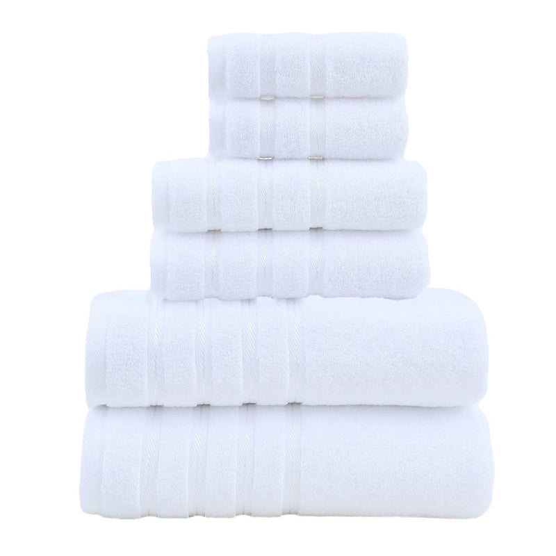 Elosung White Luxury Cotton Towel Set 36 Piece Ultra Soft Bath Hand Washcloth Towels & Washcloths