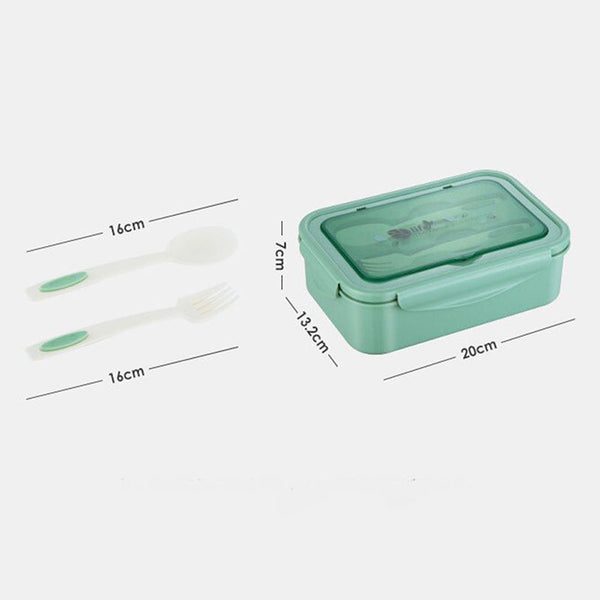 Elosung 2 Pcs Pink Multipurpose Lunch Box With Spoon Fork Lunchboxes