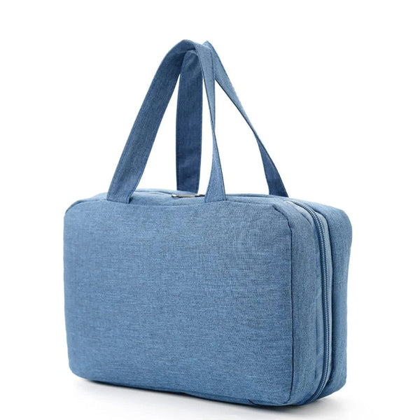 Black Multipurpose Portable Travel Toiletry Bag Waterproof Cosmetic Organizer With Zipper Makeup Bags & Cases