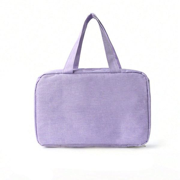 Purple Multipurpose Portable Travel Toiletry Bag Waterproof Cosmetic Organizer With Zipper Makeup Bags & Cases