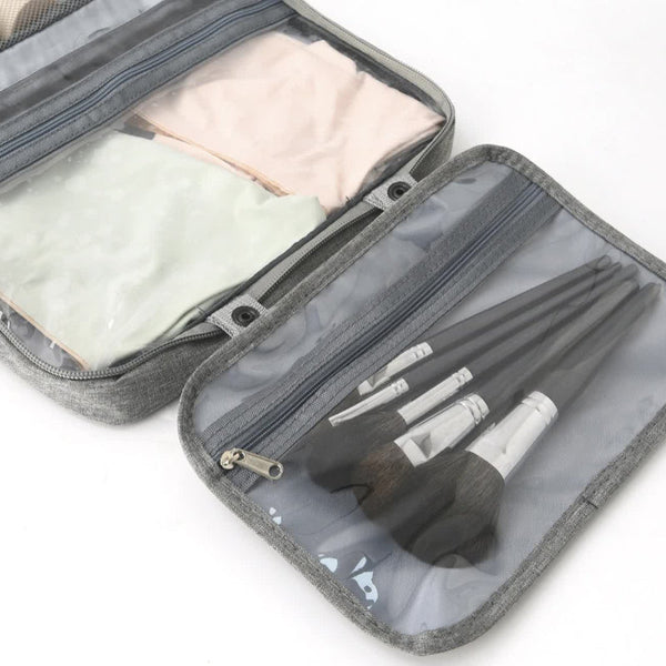 Pink Multipurpose Portable Travel Toiletry Bag Waterproof Cosmetic Organizer With Zipper Makeup Bags & Cases