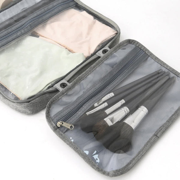 Yellow Multipurpose Portable Travel Toiletry Bag Waterproof Cosmetic Organiser With Zipper Makeup Bags & Cases