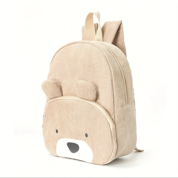 Cute Fox Backpack Soft Corduroy Material With Adjustable Straps Backpacks & Bags