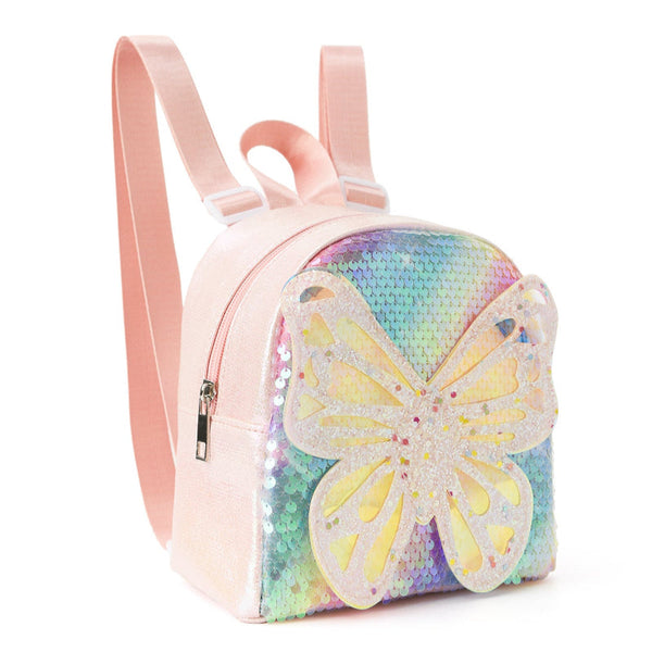 Glitter Butterfly Sequin Backpack Sparkling Small For Kids Backpacks & Bags