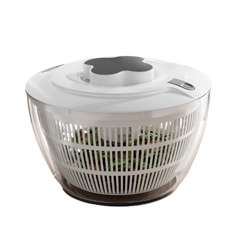 Grey Manual Salad Spinner With Pressurized System Efficient & Quick Vegetables Drying Multiple Color Options Other Kitchen Gadgets