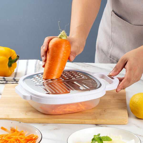 Elosung 2Pcs Multifunctional Kitchen Grater Stainless Steel Cheese Vegetable Fruit Shredder With Handle Graters & Zesters