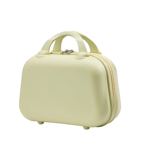 Cream Yellow Handheld Makeup Organizer Compact And Portable Cosmetic Storage Case With Multiple Color Options Storage Boxes