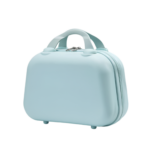 Mint Green Handheld Makeup Organizer Compact And Portable Cosmetic Storage Case With Multiple Color Options Makeup Bags & Cases