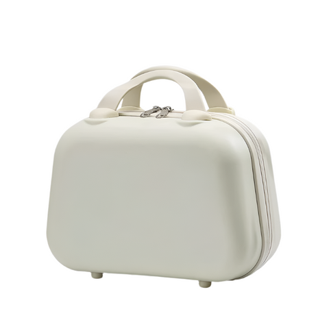 White Handheld Makeup Organizer Compact And Portable Cosmetic Storage Case With Multiple Color Options Storage Boxes