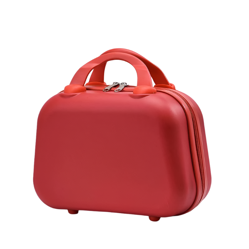 Red Handheld Makeup Organizer Compact And Portable Cosmetic Storage Case Storage Boxes