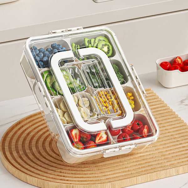 Fresh Keeping Storage Box Transparent Food Container With Secure Lid For Kitchen Organization Salad Crisper Food Storage Containers