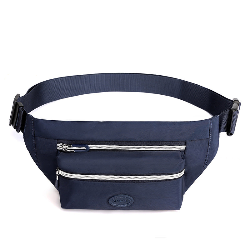 Dark Blue Casual Chest Bag Water Resistant Compact Waist Pack For Women With Adjustable Strap Waist Packs & Bags