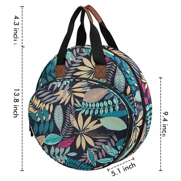 Purple Multi Pocket Embroidery Storage Bag Oxford Cloth Handbag Organizer For Cross Stitch And Thread Storage Bags