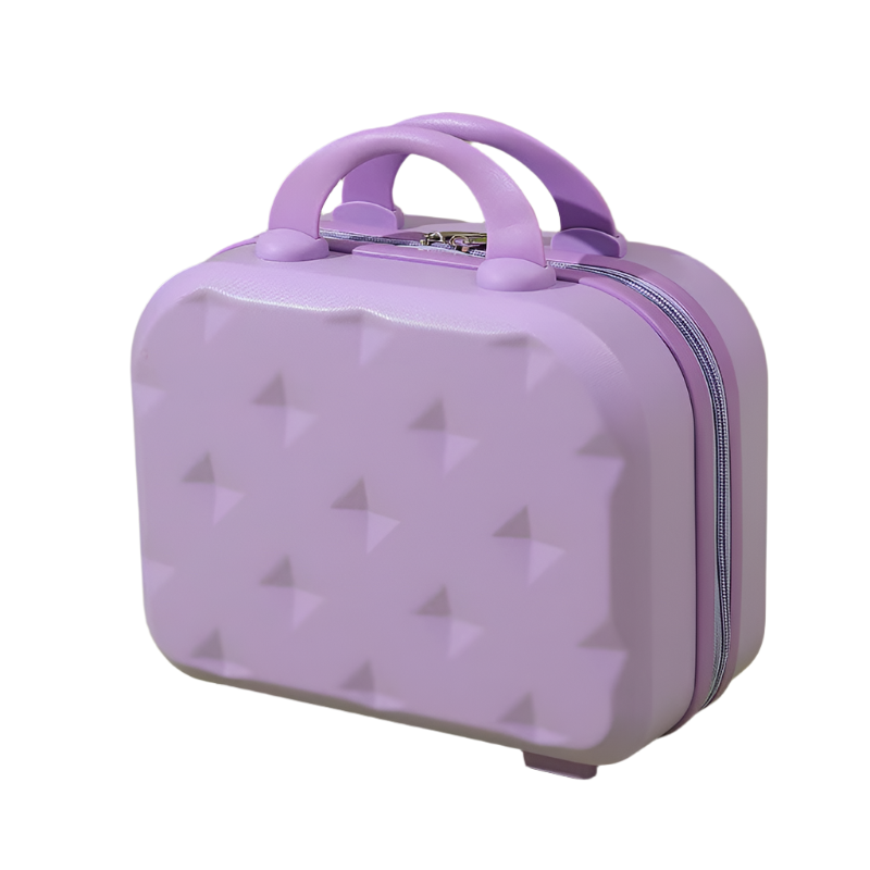Purple 14 Inch Mini Handheld Luggage Case Stylish Makeup And Storage Box With Abs Shell Other Luggage