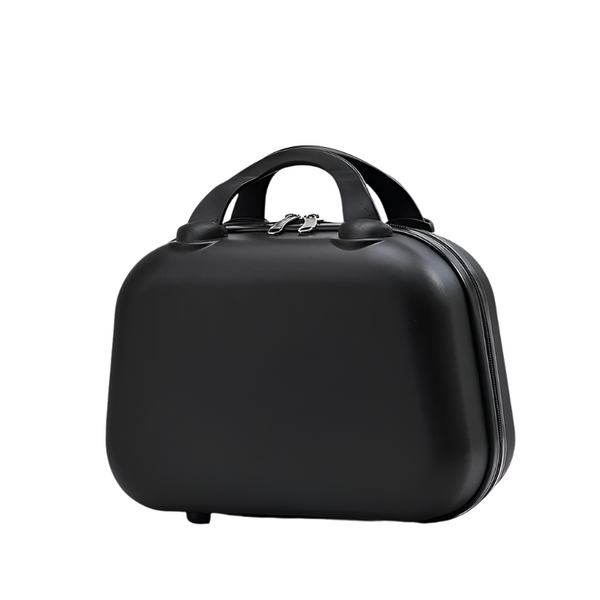 Black Handheld Makeup Organizer Compact And Portable Cosmetic Storage Case Makeup Bags & Cases