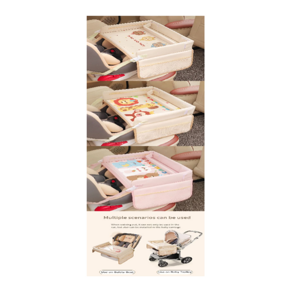 Little Bear Elephant White Rabbit Children's Portable Car Seat Activity Tray Multifunctional Travel Desk Other Car Interior