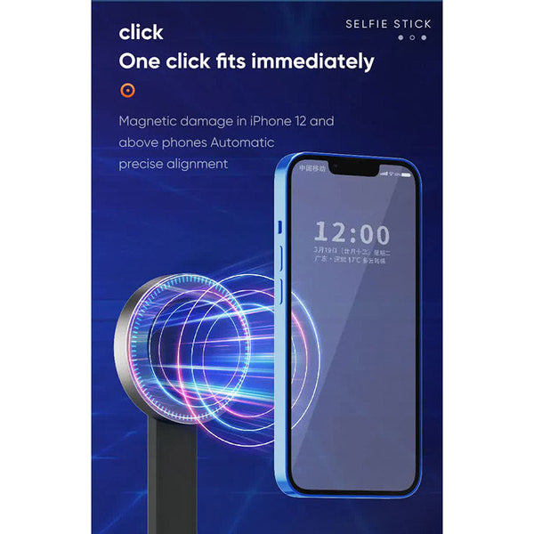 Elosung White Multifunctional Foldable Selfie Stick With Tripod Stand & Bluetooth Remote Selfie Sticks